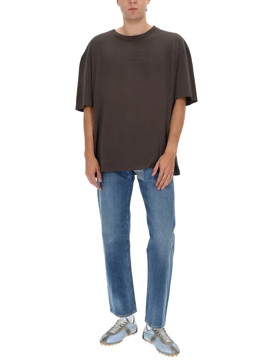 Shelter Detail Cotton Jeans by Maison Margiela