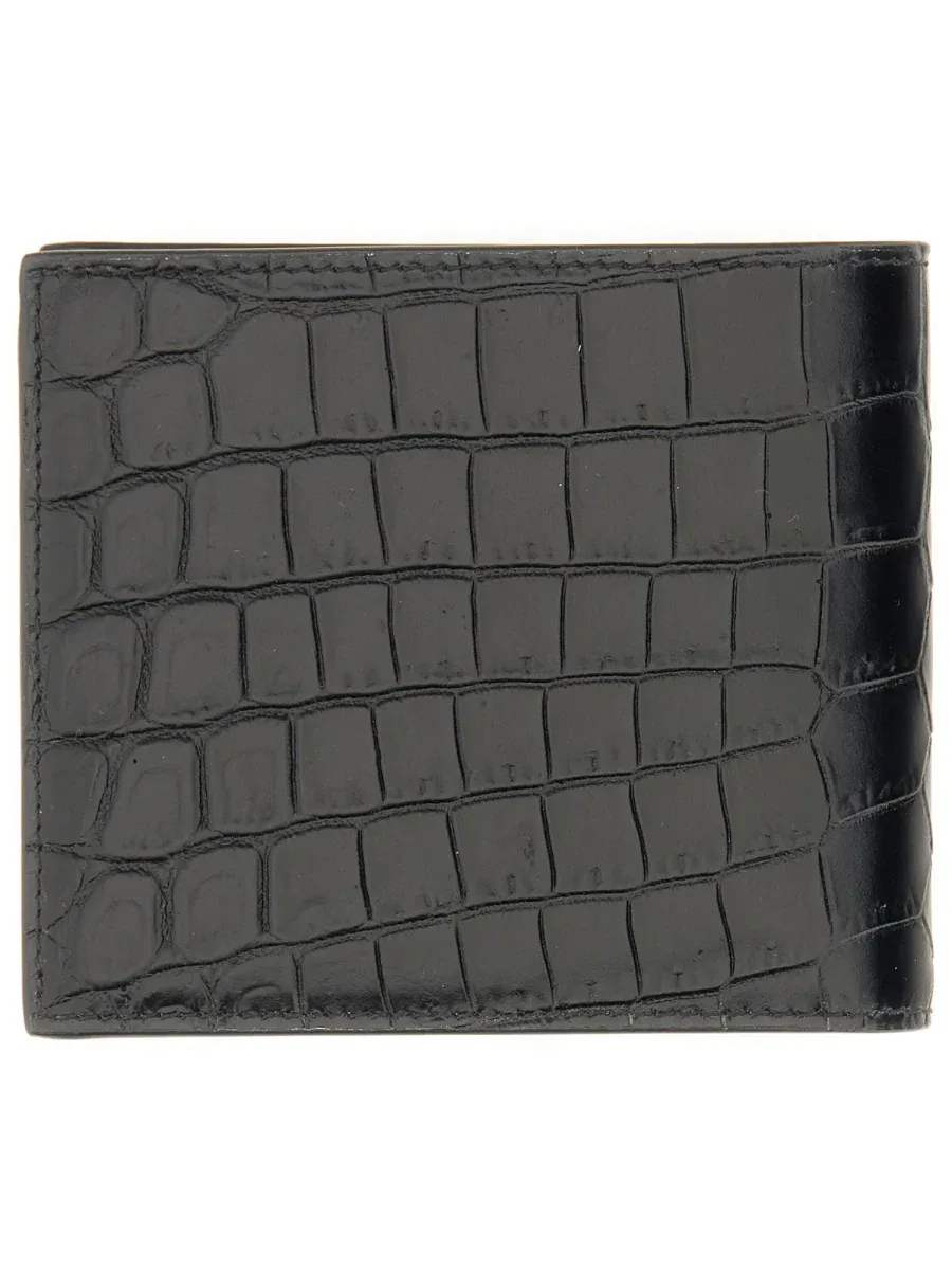 Bifold Leather Wallet by Saint Laurent