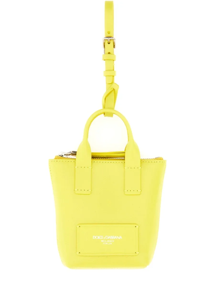 Leather Charm Mini Bag by Dolce & Gabbana
