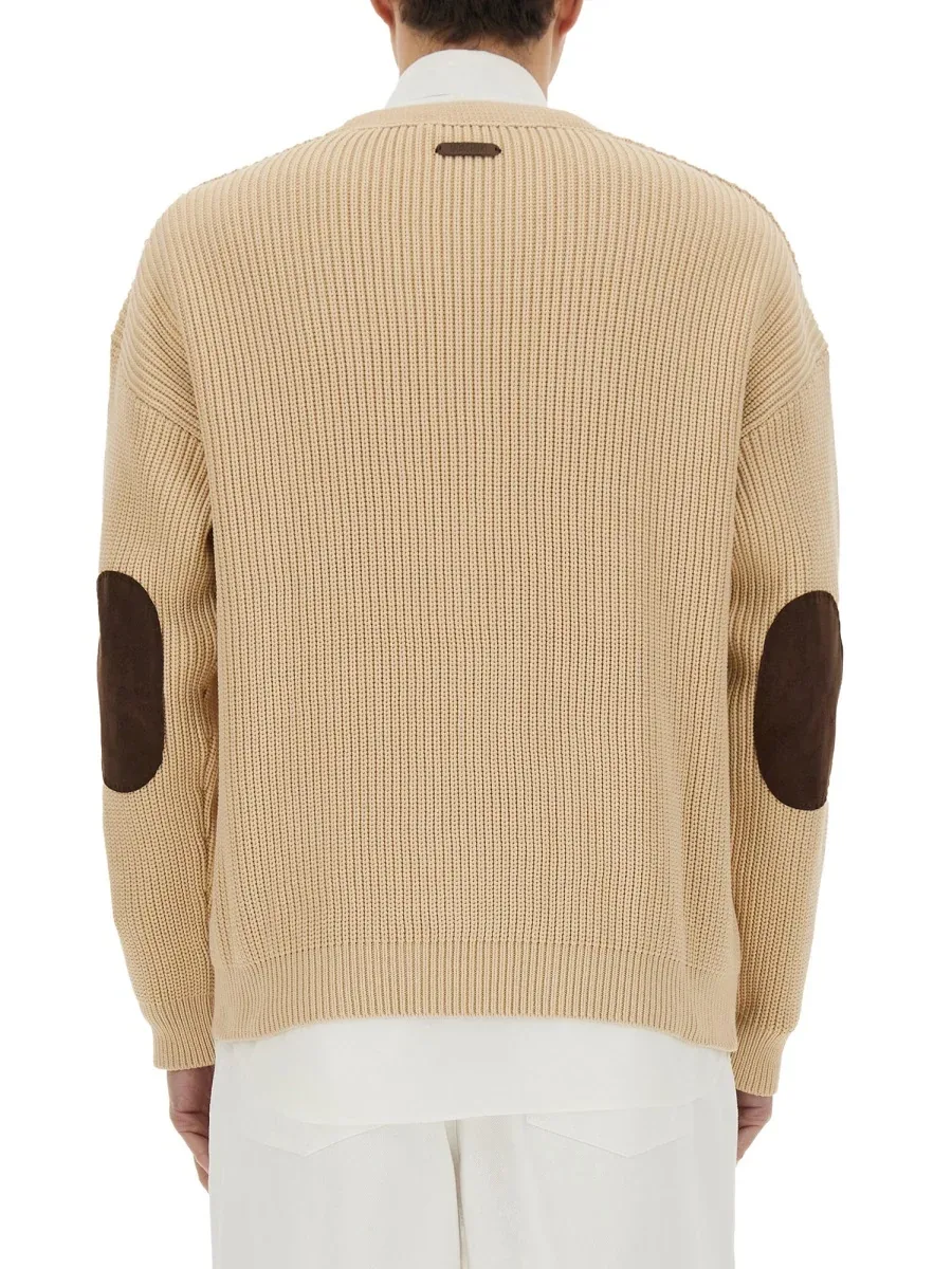 Organic Cotton Blend Cardigan by Moschino