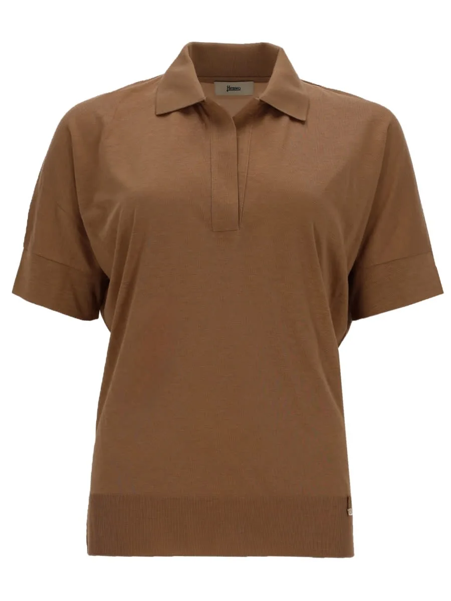 Cotton Blend Polo Shirt