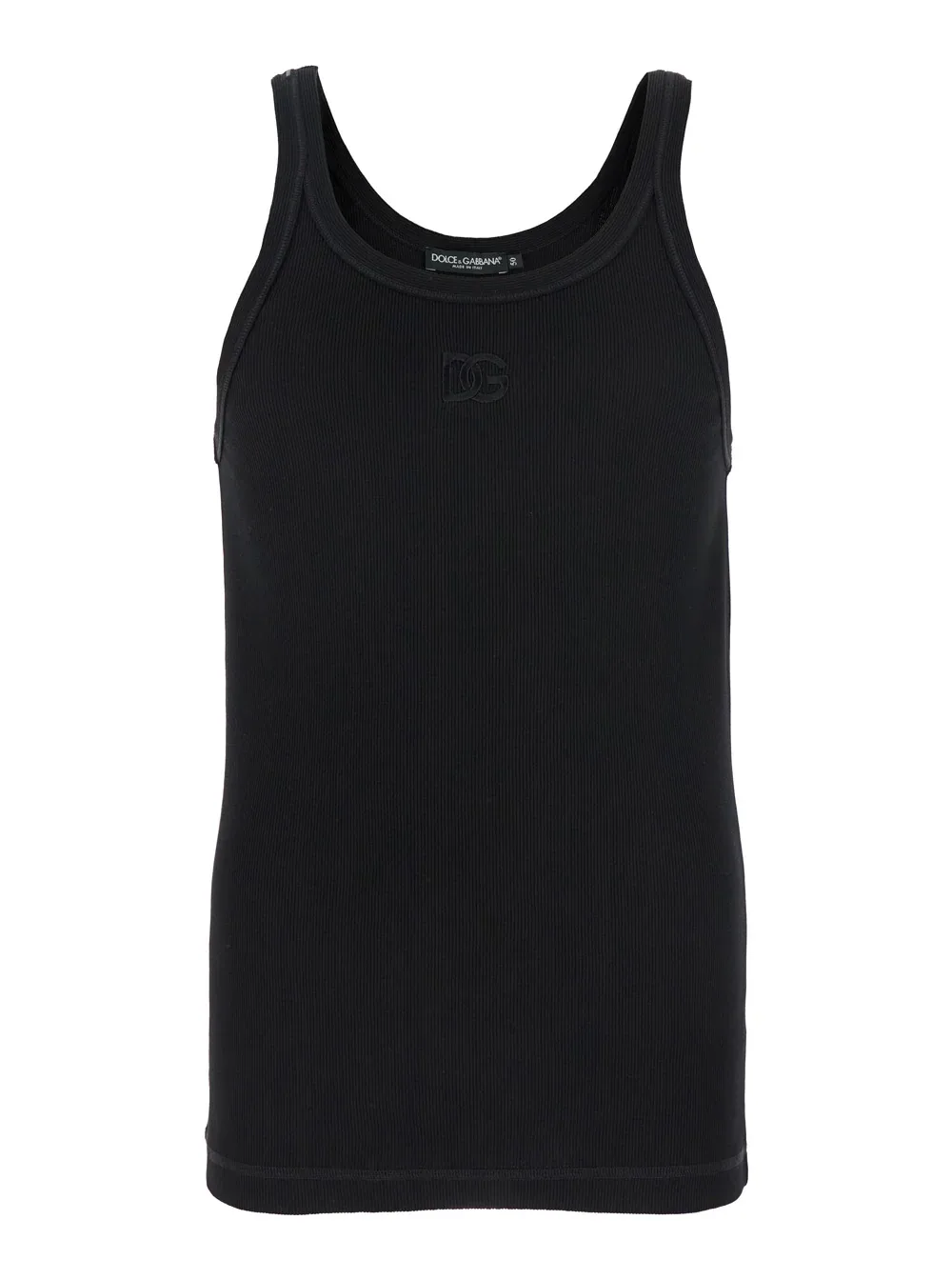 Logo-Embroidered Cotton Tank Top by Dolce & Gabbana
