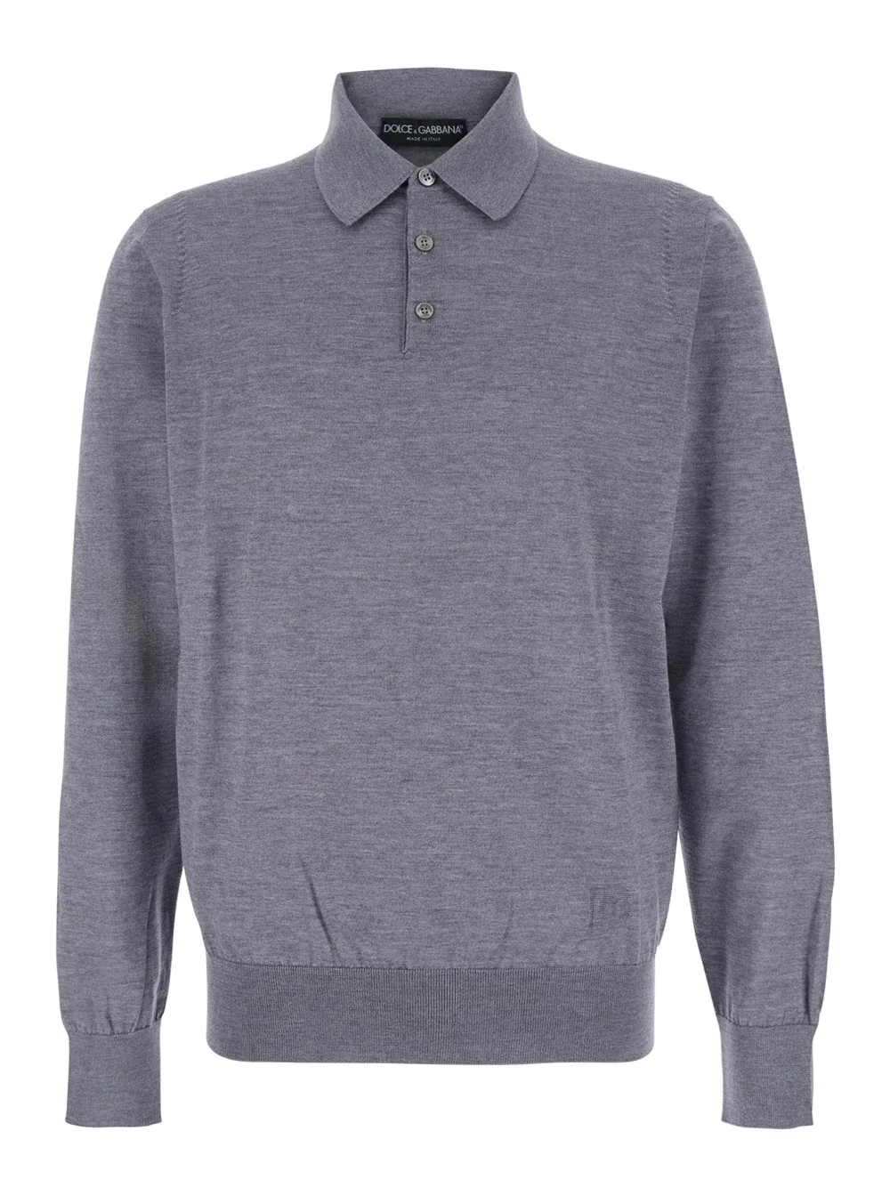 Virgin Wool Polo Shirt by Dolce & Gabbana