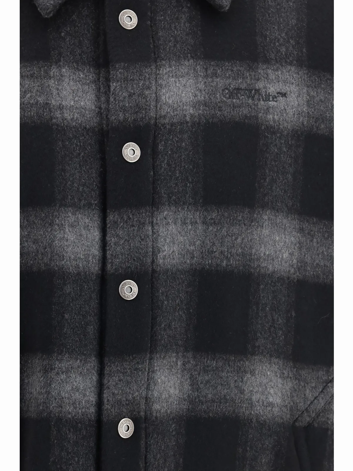 Padded Checked Wool Jacket by Off-White