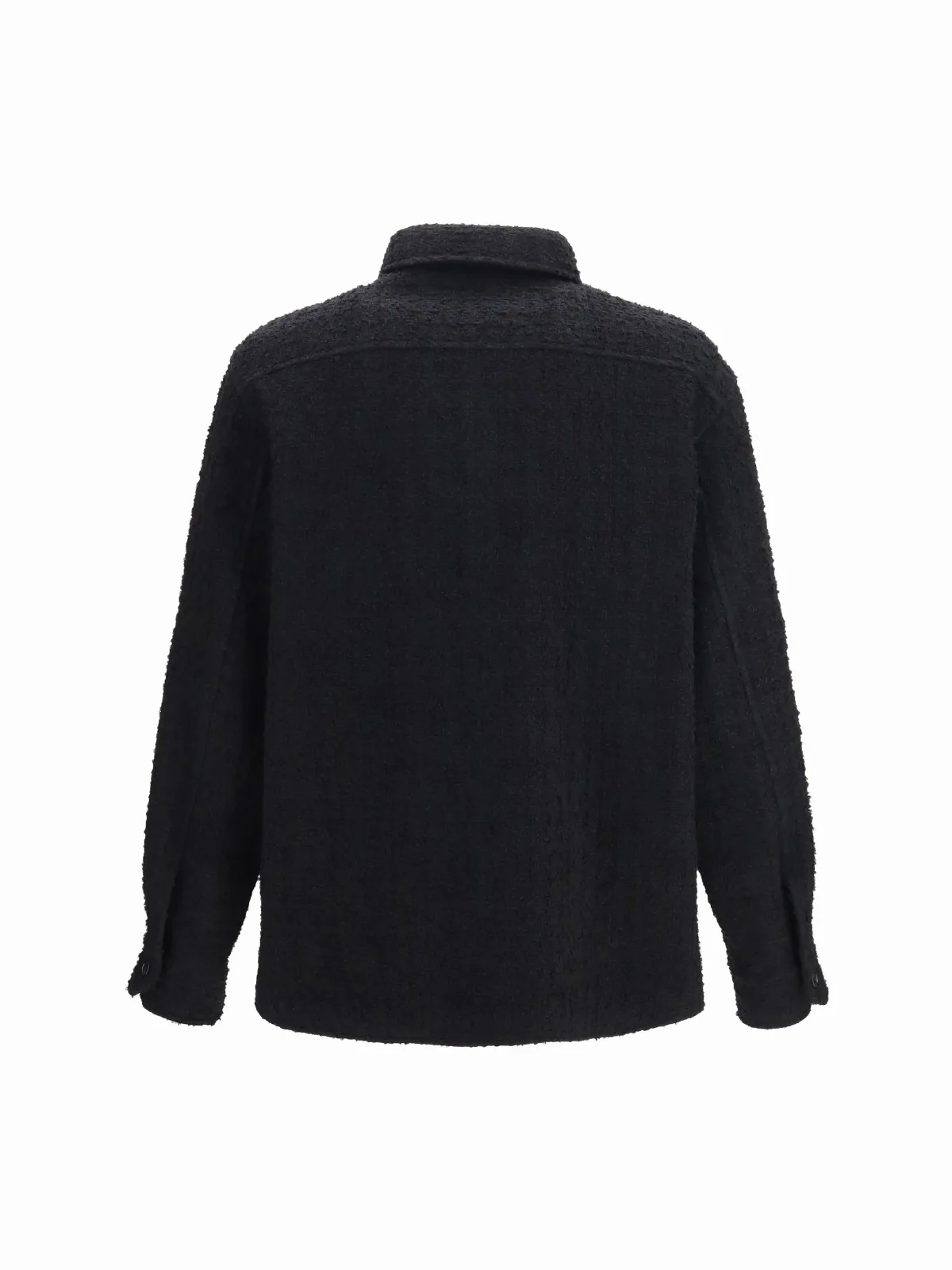Textured High-Neck Quilted Cotton Jacket