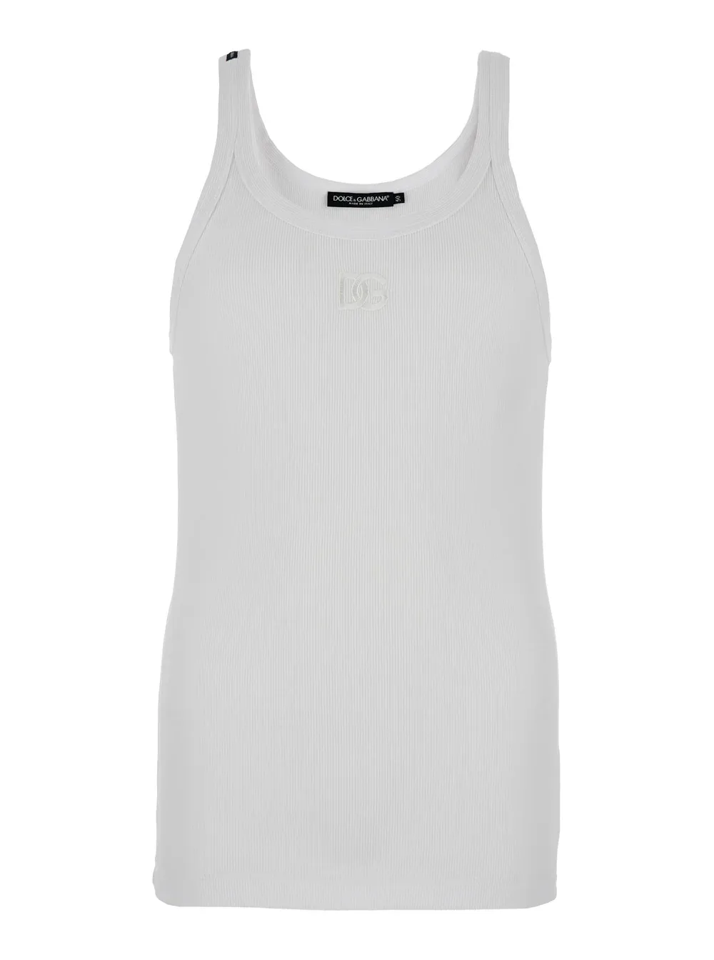 Logo-Embroidered Ribbed Cotton Tank Top by Dolce & Gabbana