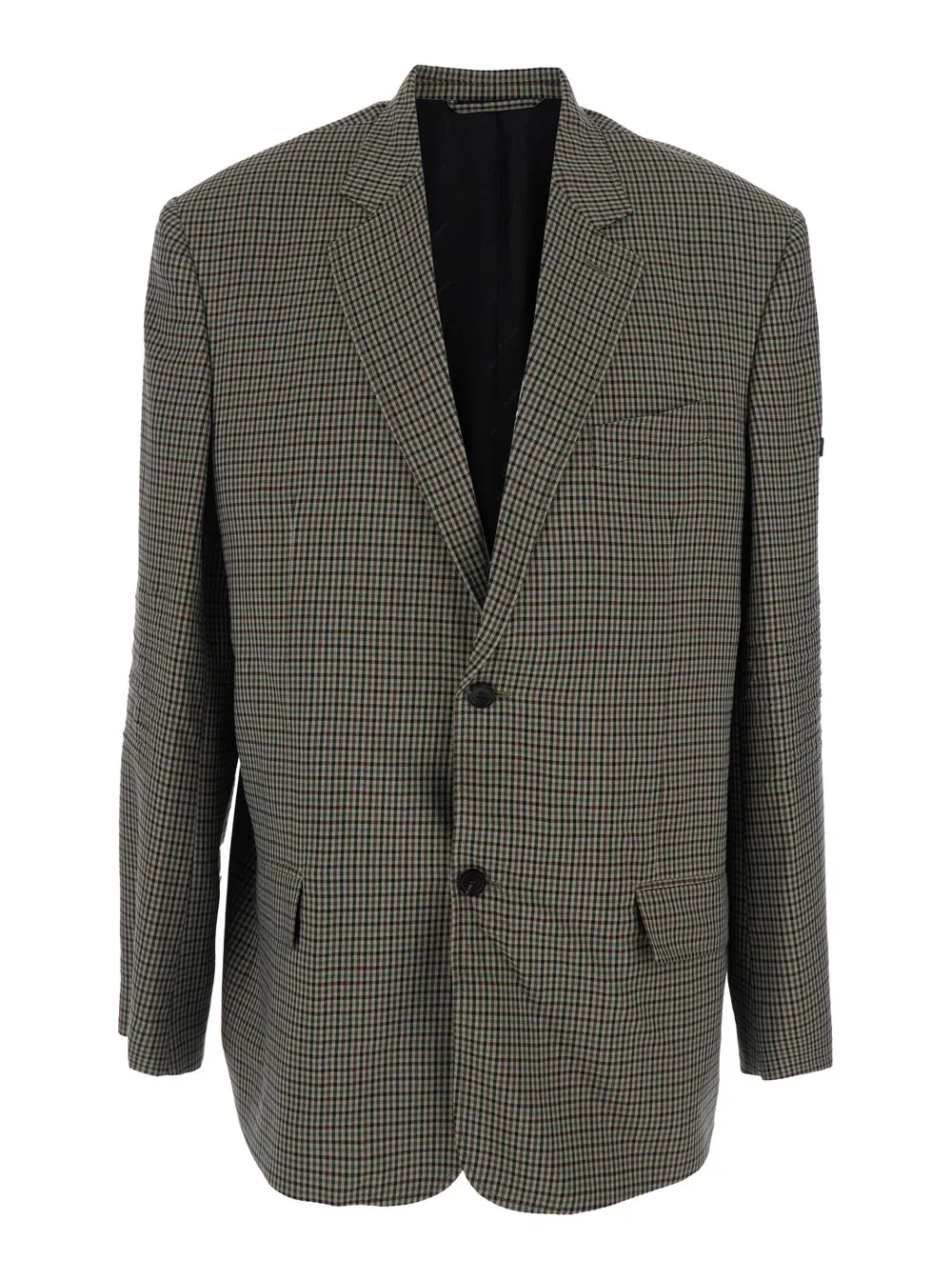 Checked Lyocell Blazer by Balenciaga