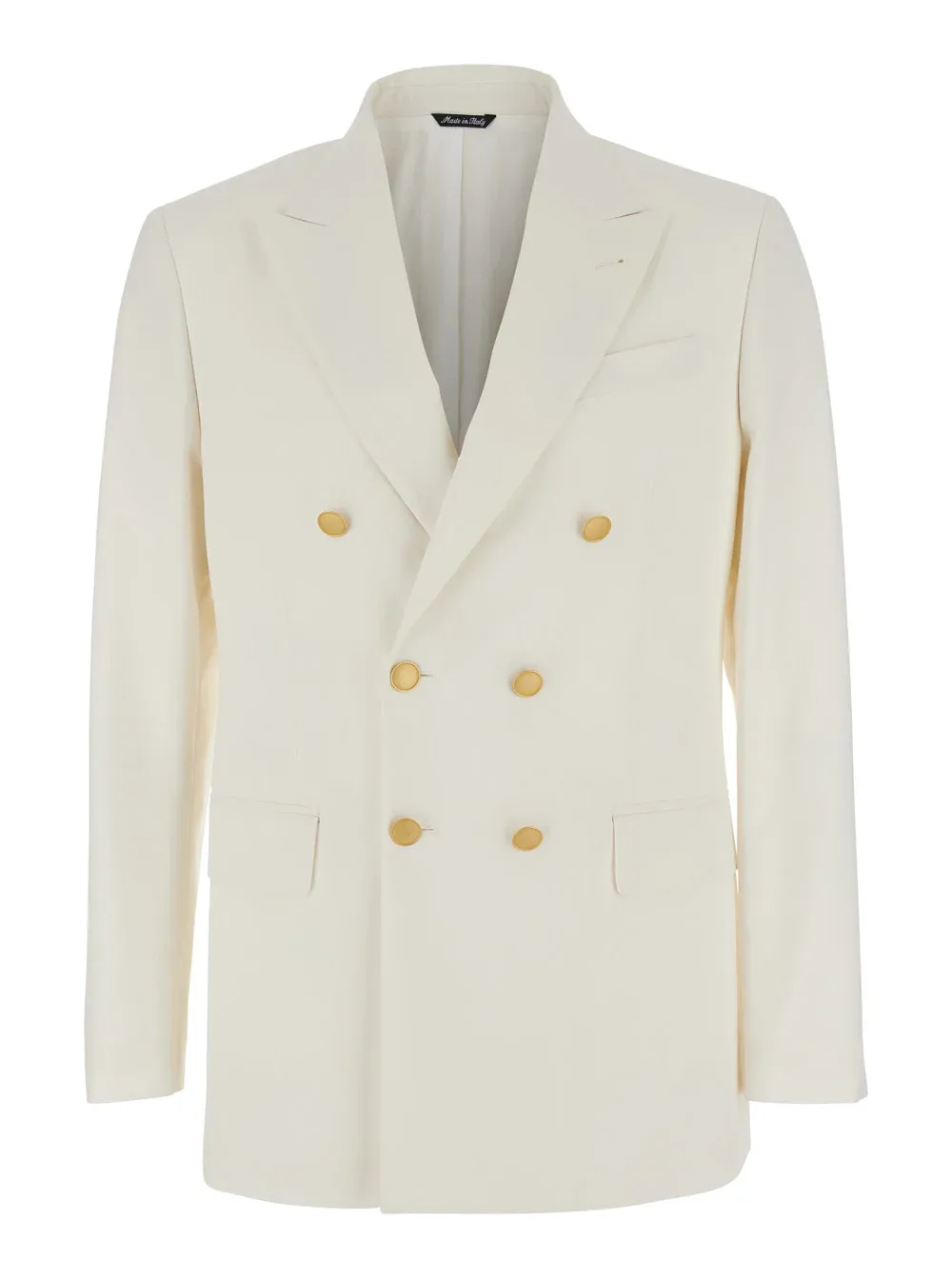 Double-Breasted Virgin Wool Blazer by Reveres 1949