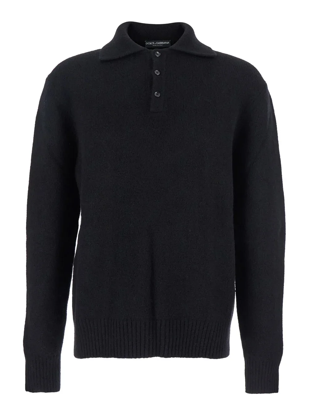 Wool Polo Collar Sweater by Dolce & Gabbana