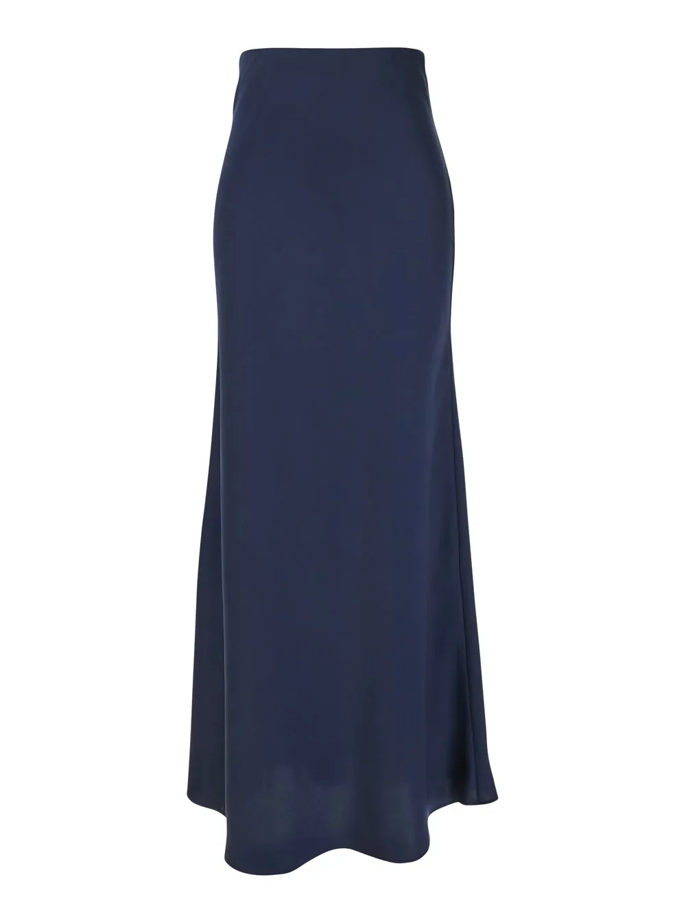 Ruffle-Hem Satin Skirt by Leplain