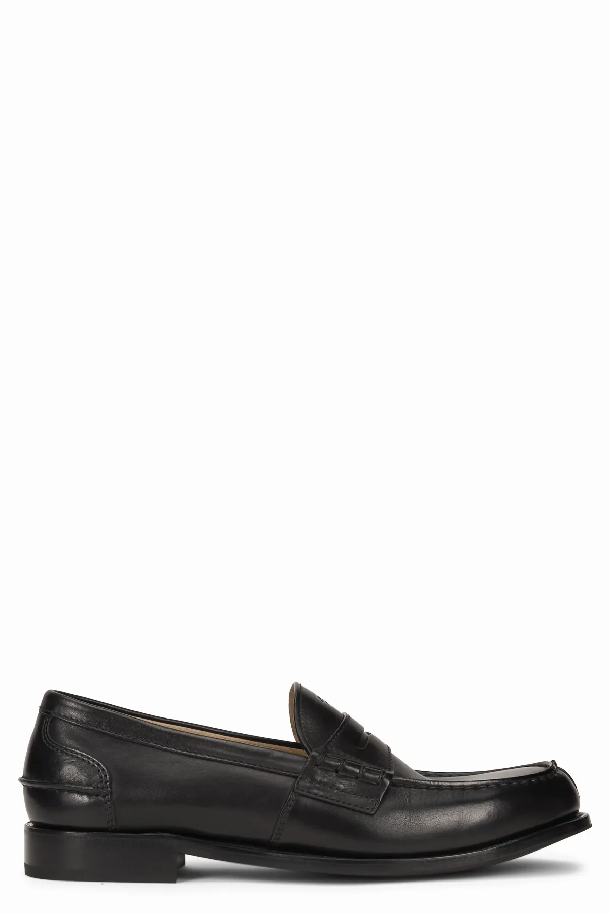 Polished Calfskin Loafer by Prada