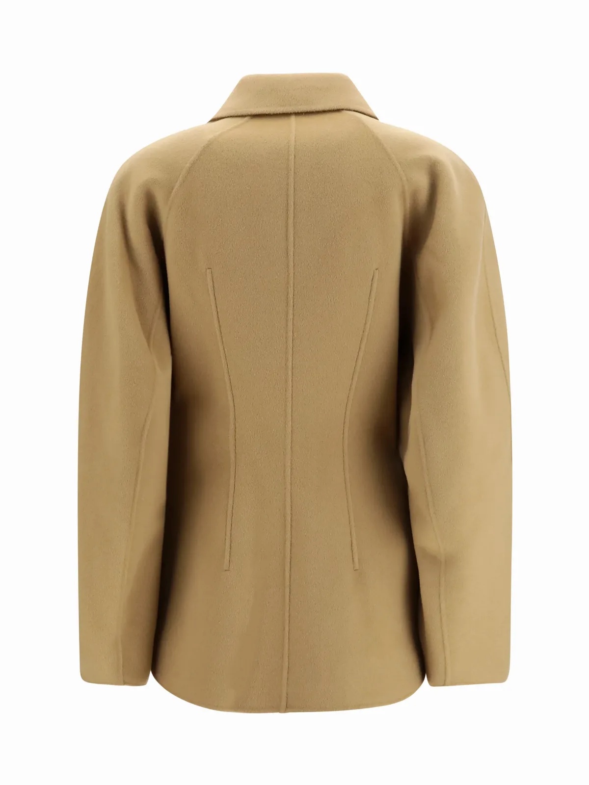 Sculptural Oversized-Sleeve Merino Wool Jacket by RóHe