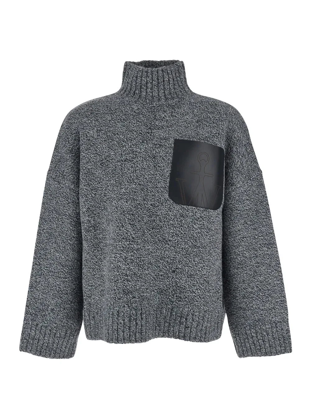 Wool Blend with Leather Pocket Sweater by JW Anderson