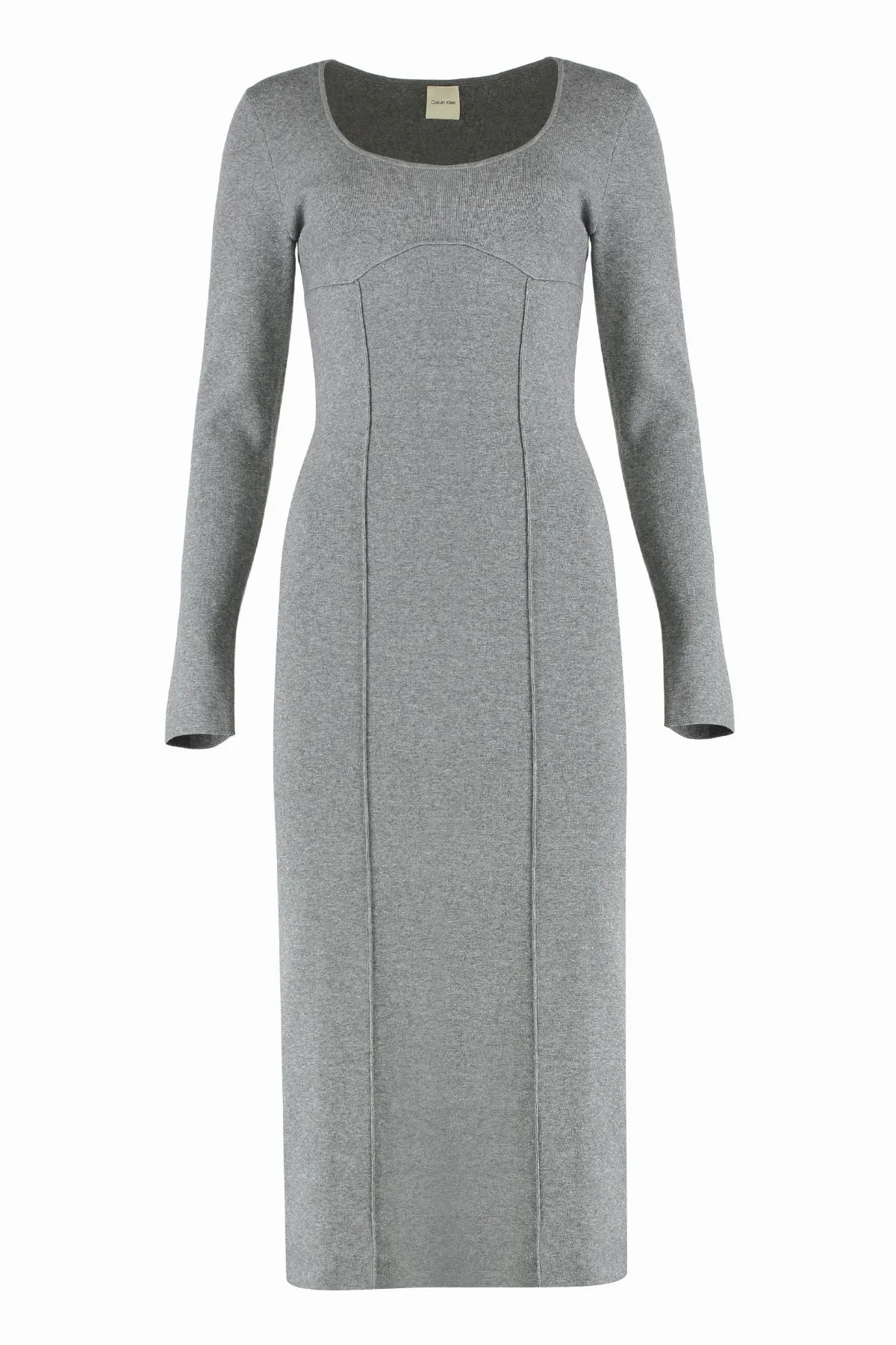 Milano Point Viscose Midi Dress by Calvin Klein