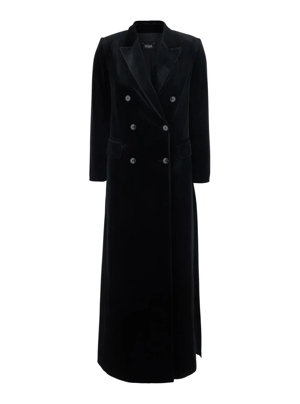 Double-Breasted Velvet Coat by Leplain