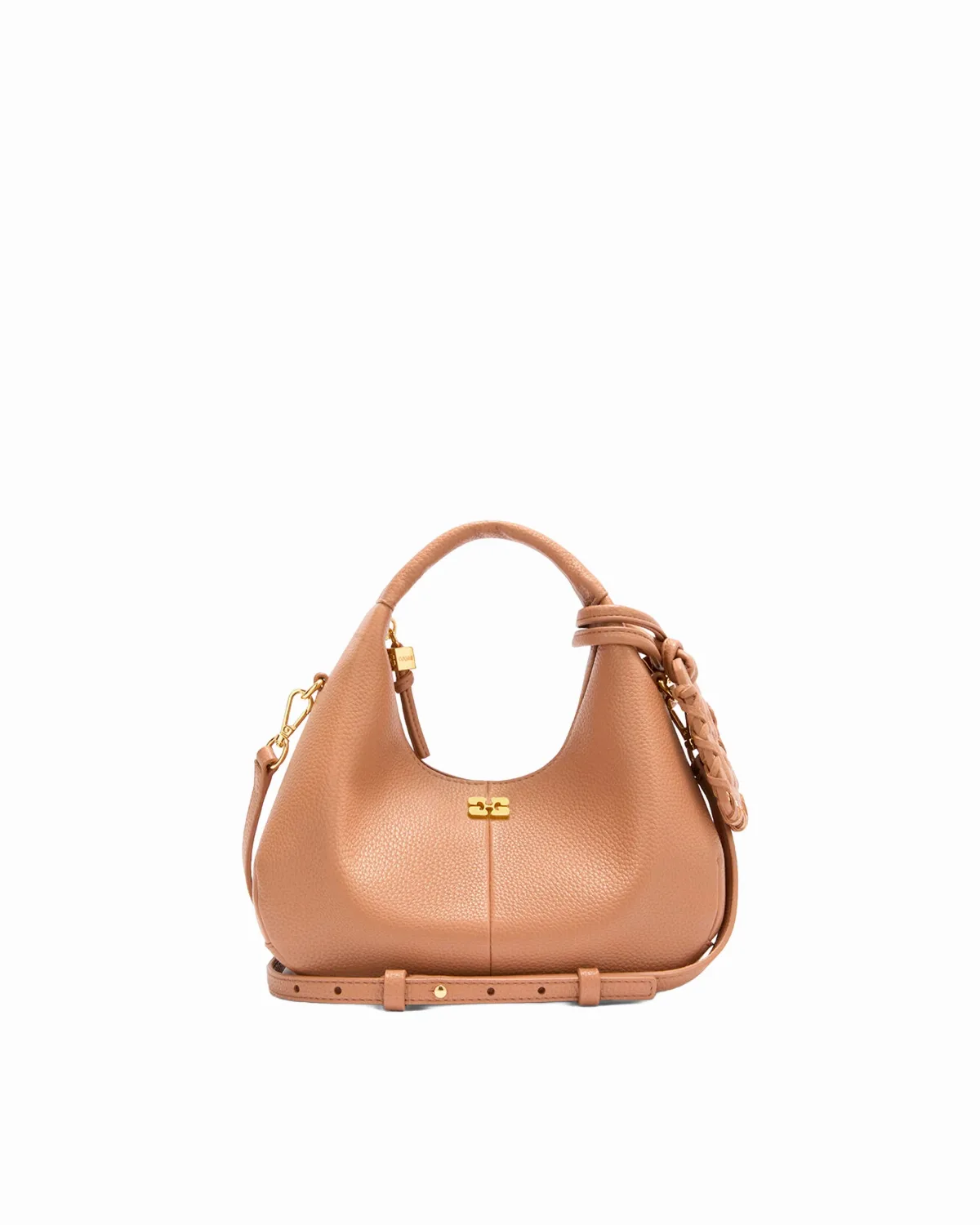 Eco-Friendly Polyurethane Hobo Bag by Ganni
