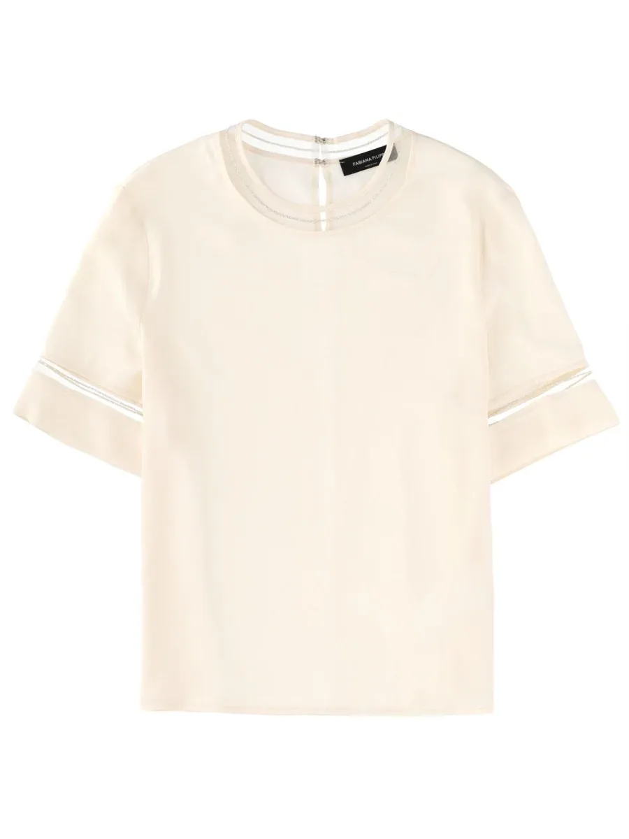 Transparent Details T-Shirt by Fabiana Filippi