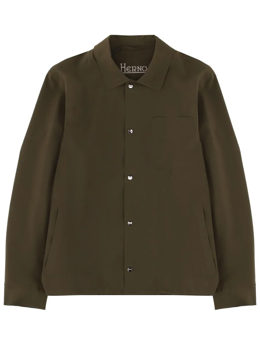 Polyamide Elastane Overshirt by Herno