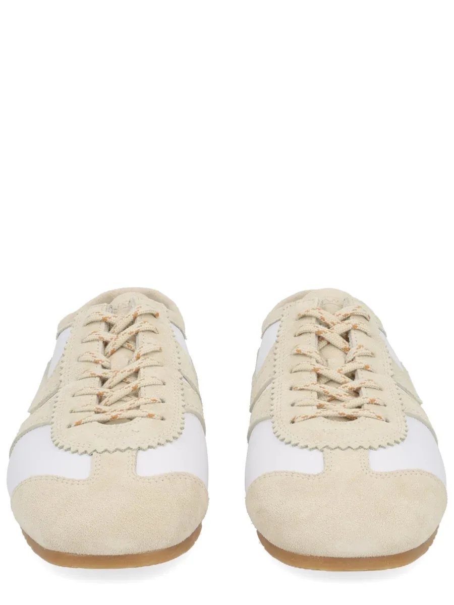 Suede & Leather Sneakers by Dries Van Noten