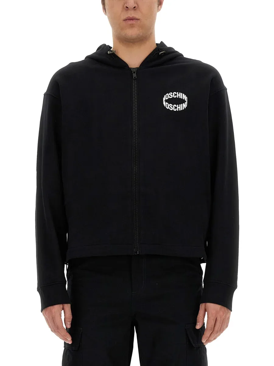 Logo Cotton Sweatshirt by Moschino