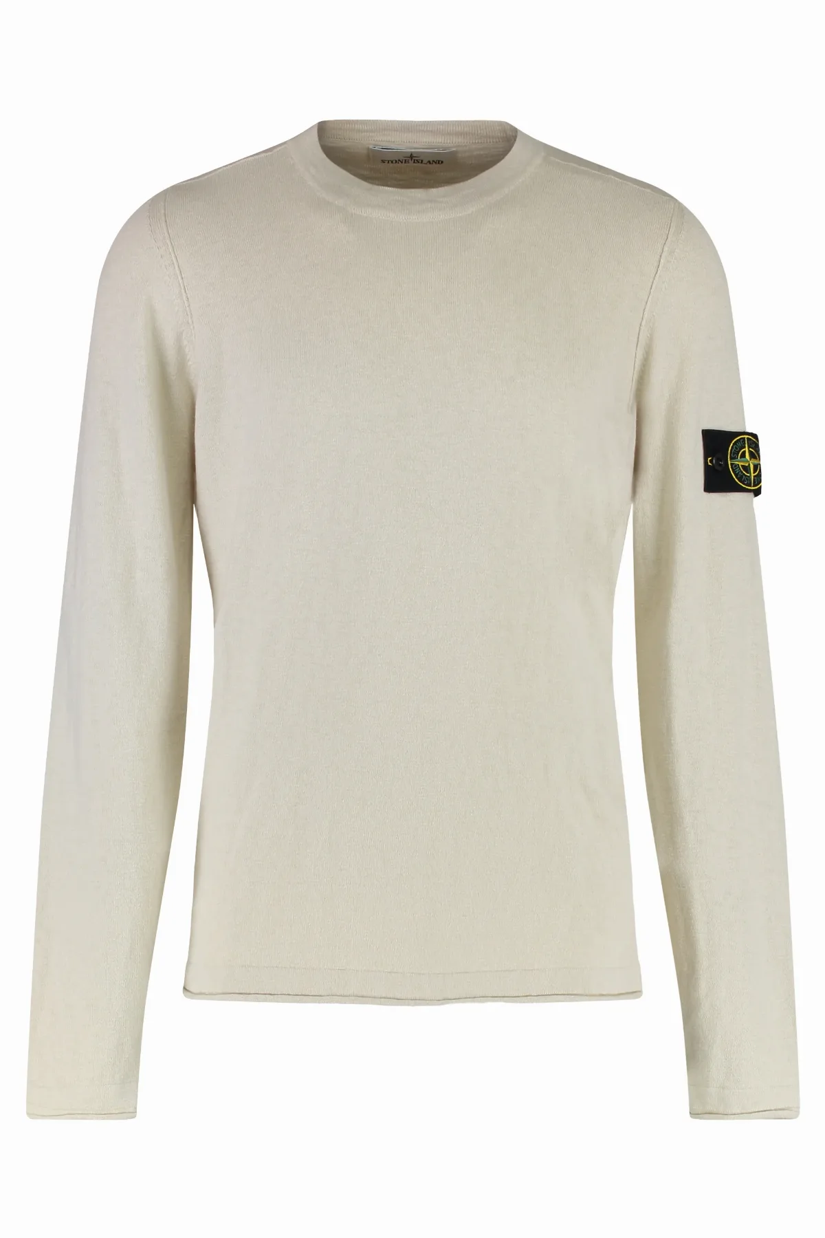 Cotton Blend Crew-Neck Sweater
