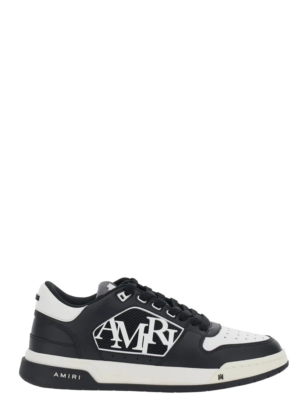 Contrast Leather Heel Sneakers by Amiri