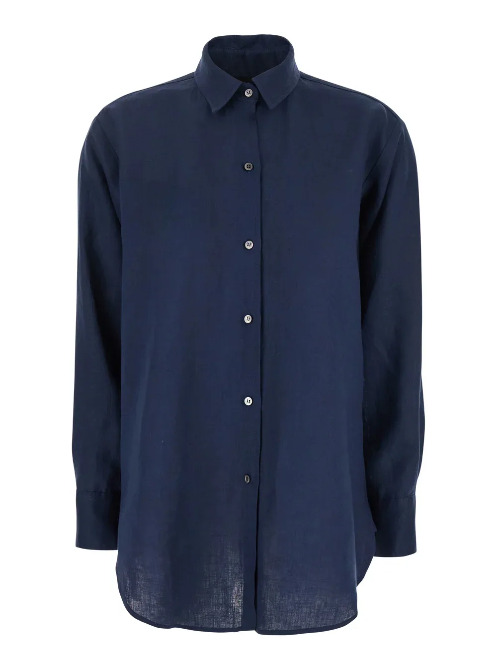 Linen Classic Collar Shirt by Leplain