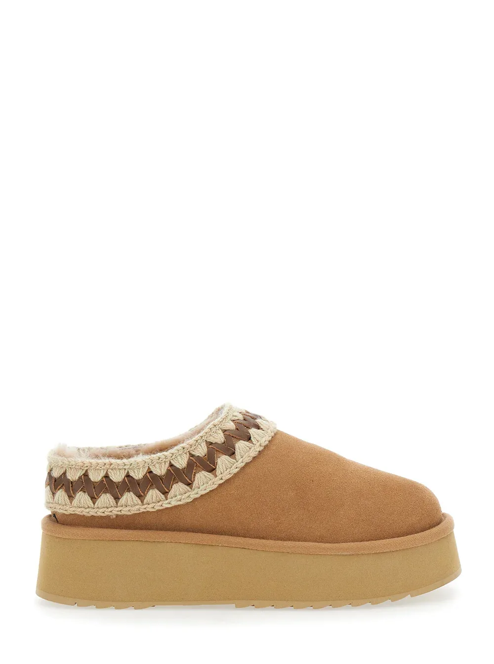 Braided Suede Platform Slipper by Mou