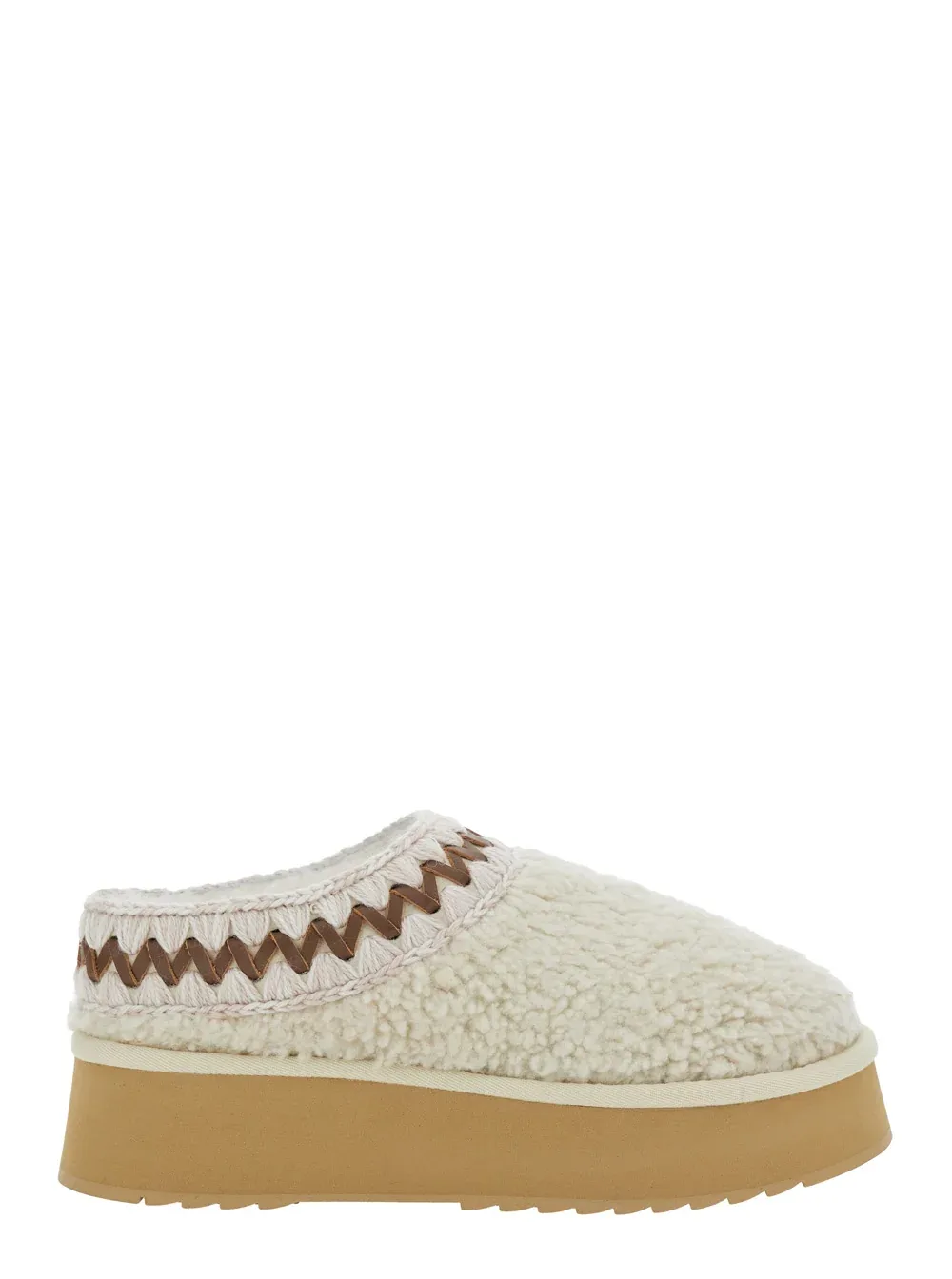 Braided Sheepskin Platform Slipper by Mou