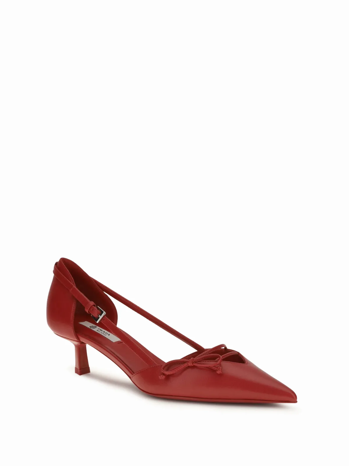 Kitten Heel D'orsay Pumps by Prada