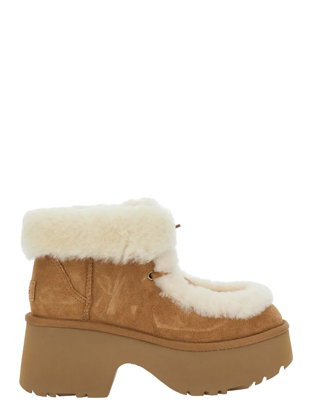 Suede & Fur-Lined Platform Boot by Ugg