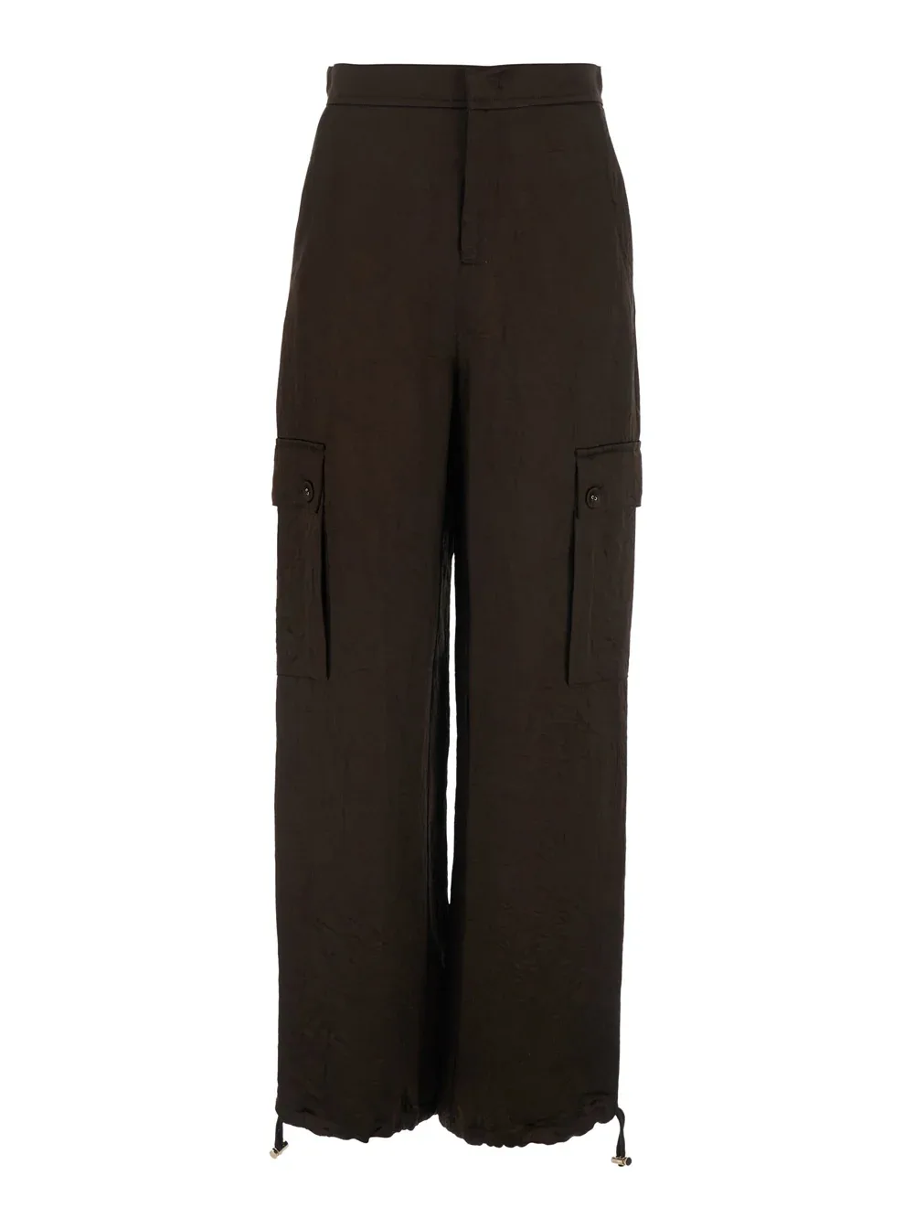 Tech Fabric Acetate Cargo Pants by Twinset