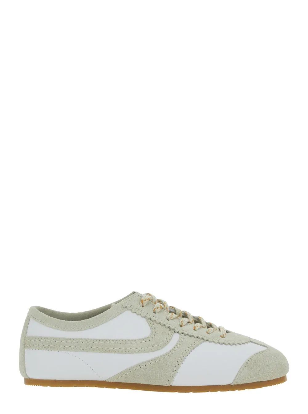 Leather and Suede Colorblock Low-Top Sneaker by Dries Van Noten