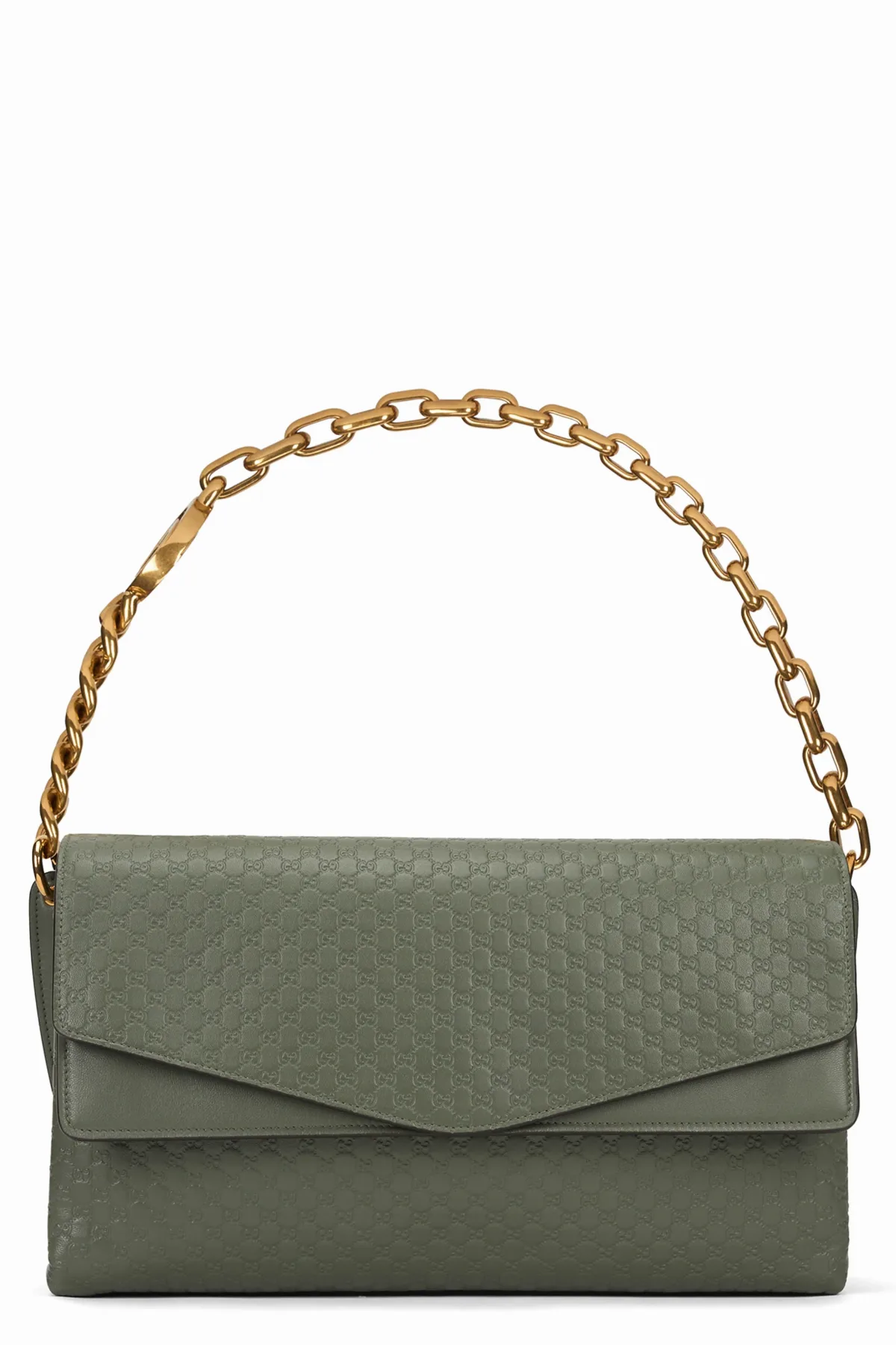 GG-Embossed Calf Leather Shoulder Bag by Gucci