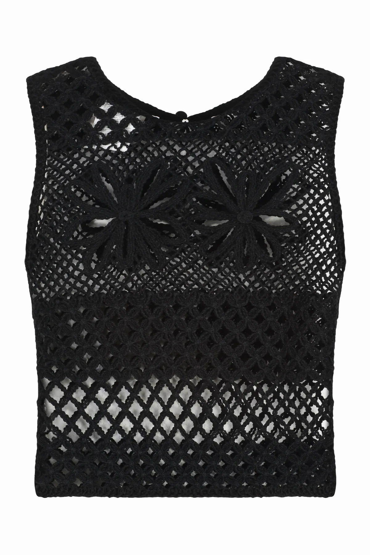 Crochet Knit Tank Top by pinko
