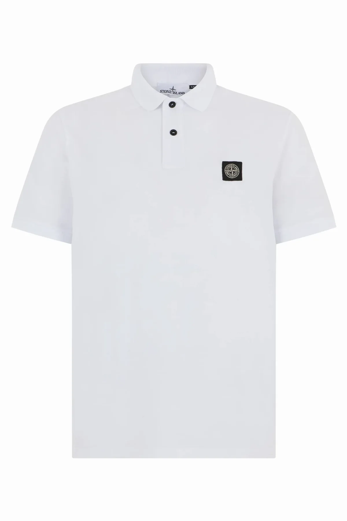 Cotton Piqué with Compass Logo Polo Shirt by Stone Island