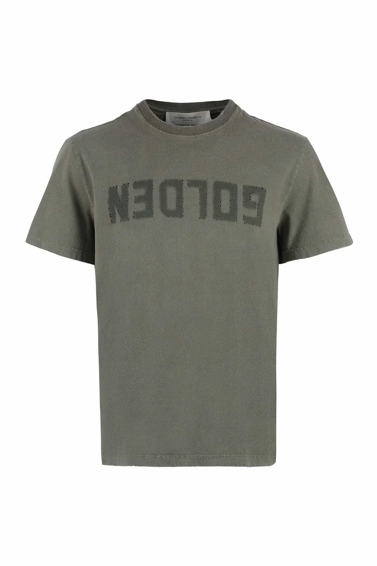 Logo-Print Cotton T-Shirt by Golden Goose