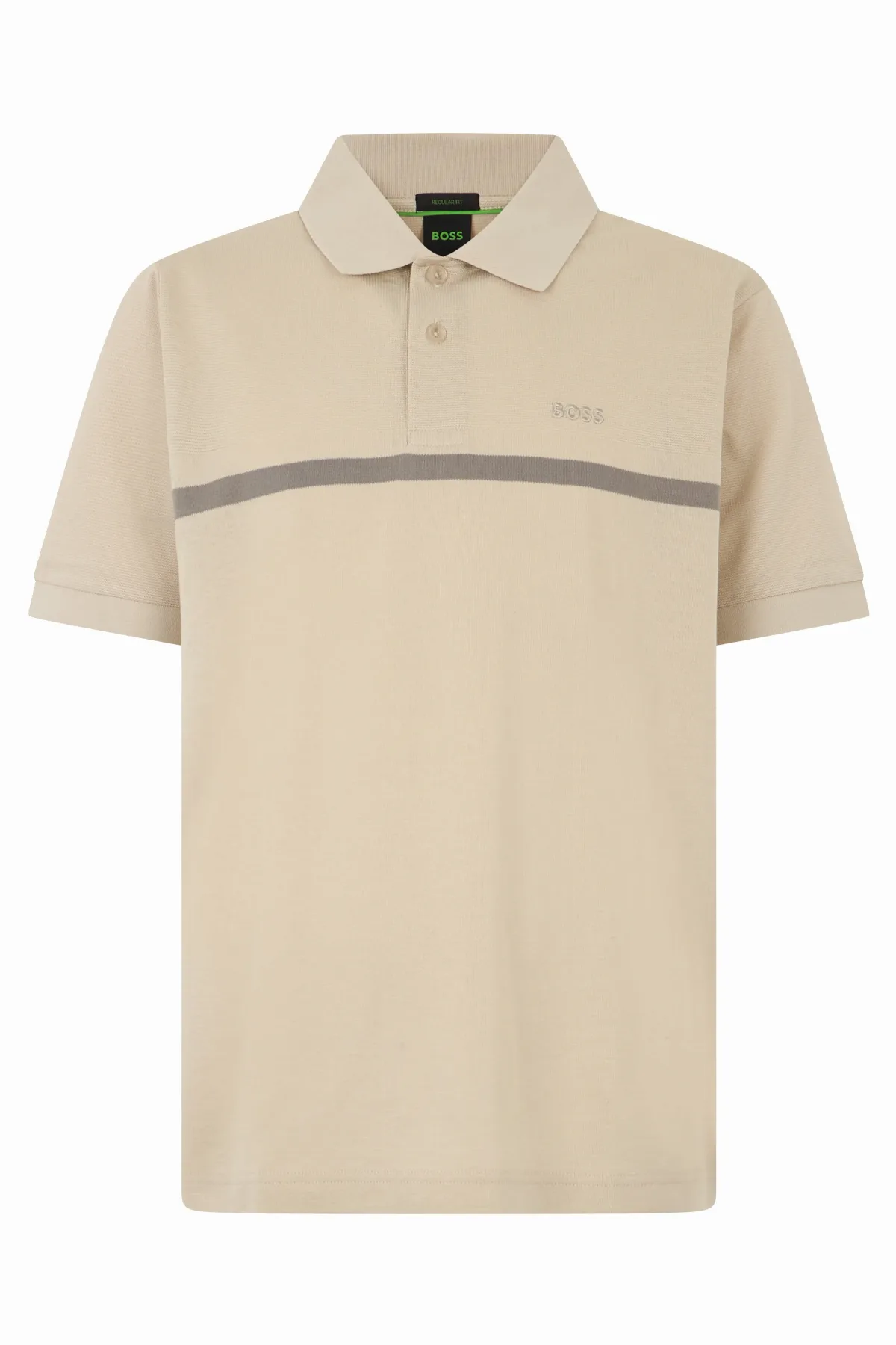 Contrasting Chest Band Cotton Polo Shirt by Hugo Boss