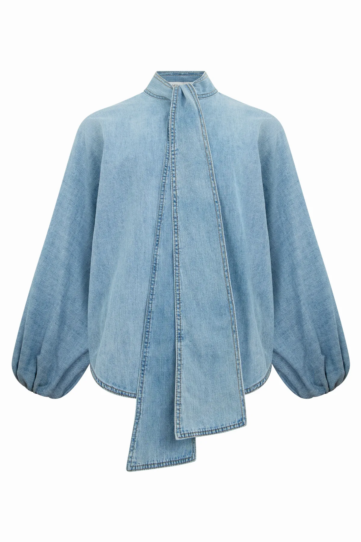 Denim Puff Sleeve Shirt by Zimmermann
