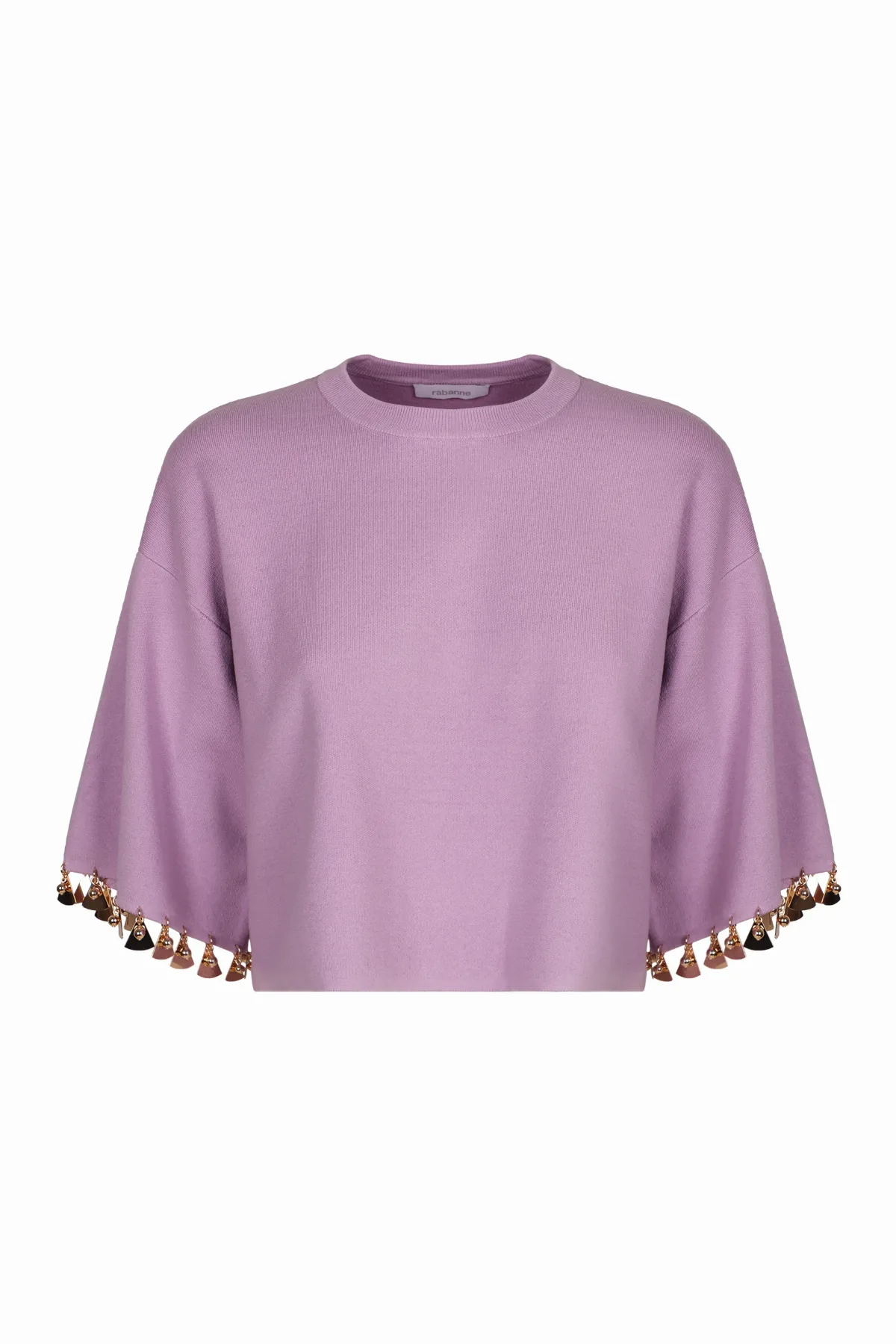 Tassel-Trimmed Cotton-Silk Blend Sweater by Rabanne