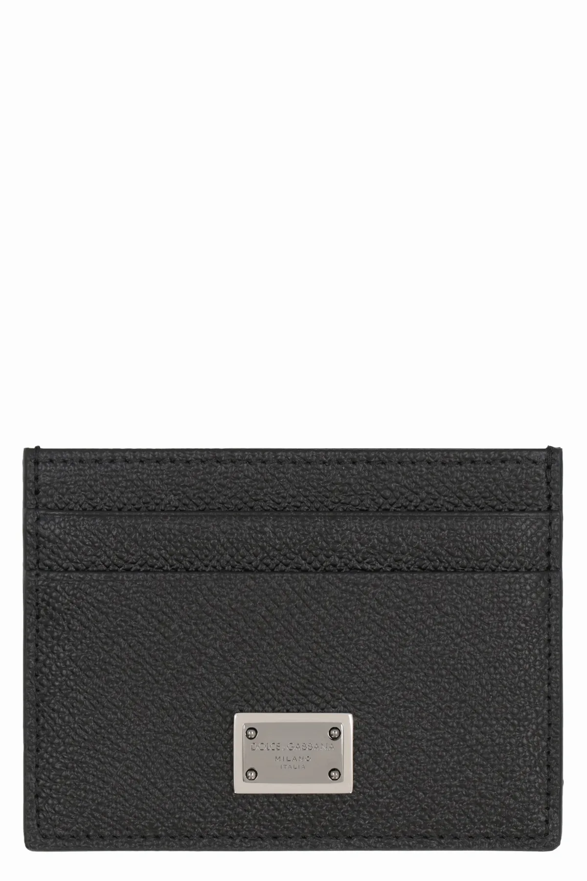 Pebbled Calfskin Card Case by Dolce & Gabbana
