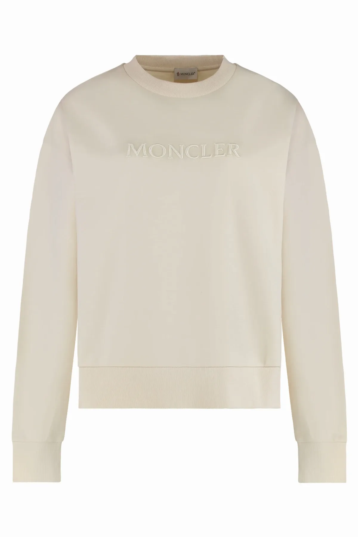 Logo-Embroidered Cotton Sweatshirt by Moncler