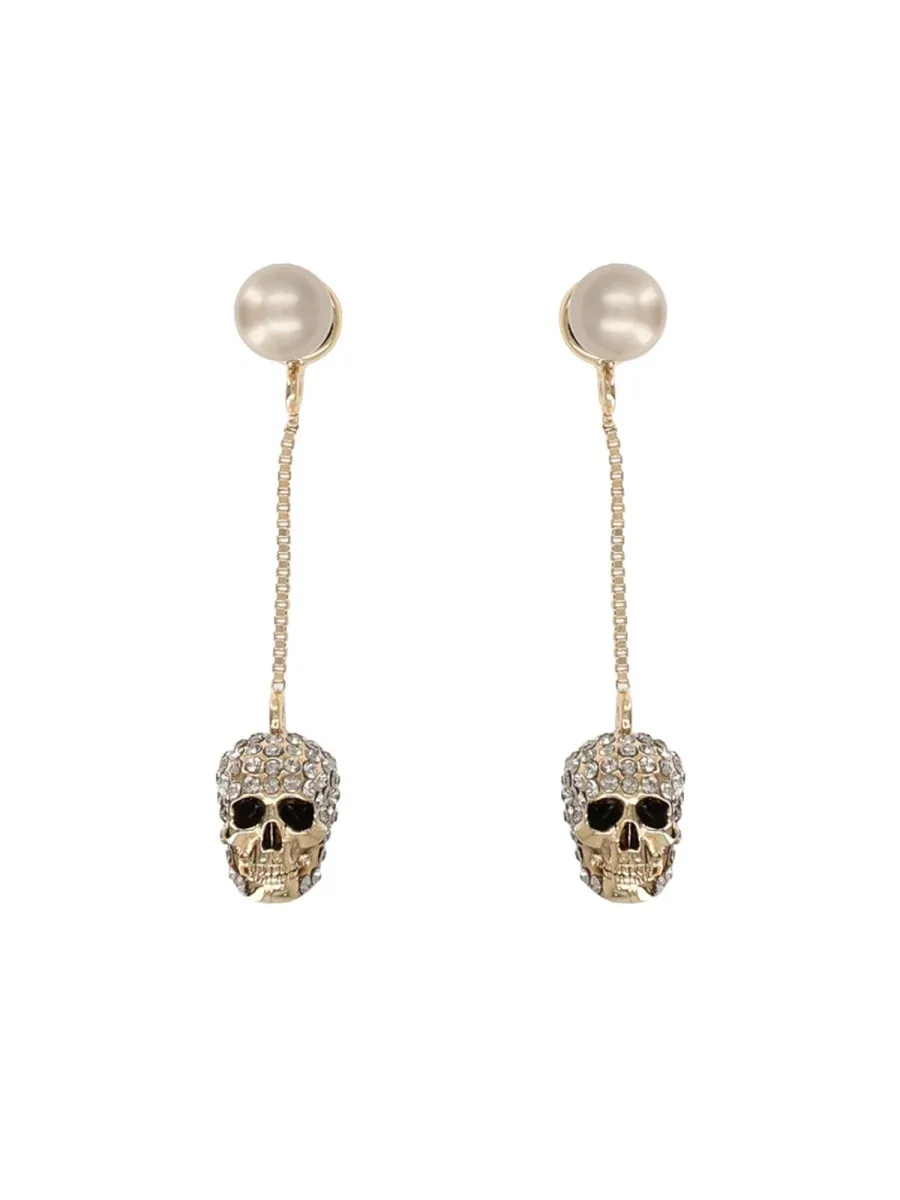 Skull Pendant Earrings