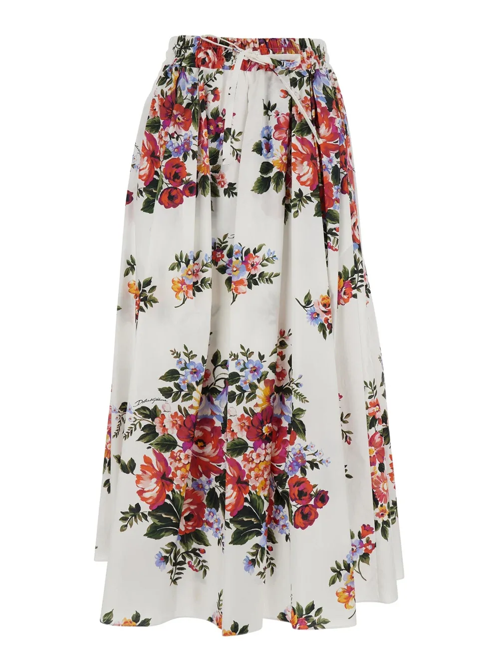 Floral-Print Cotton Skirt by Dolce & Gabbana