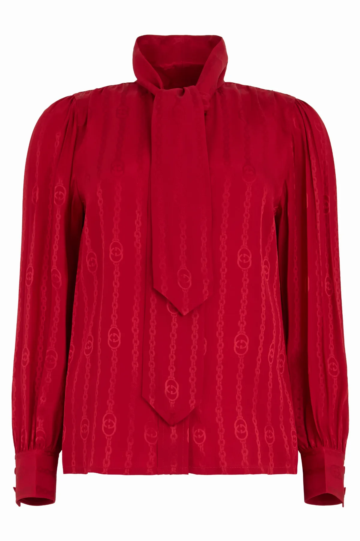 Silk Bow-Tie Collar Shirt by Gucci