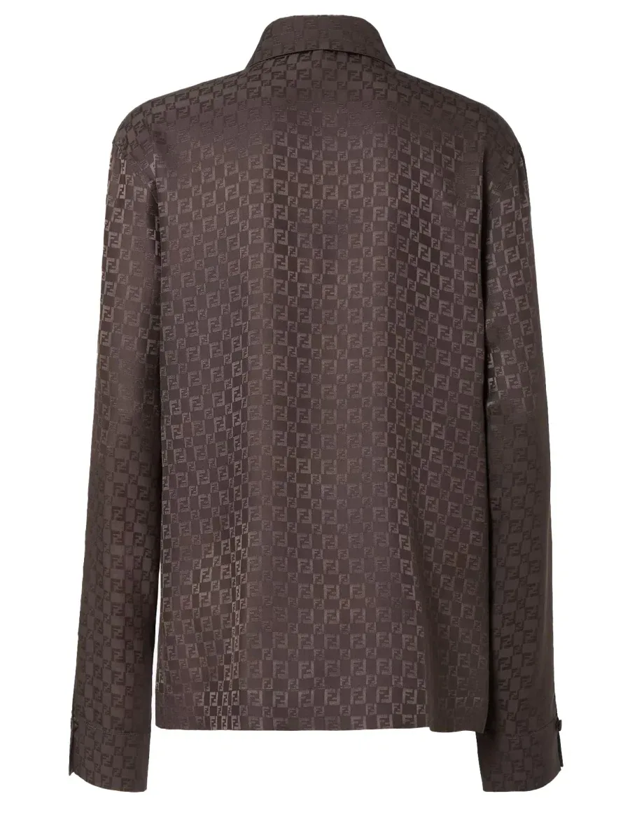 FF Jacquard Silk Shirt by Fendi