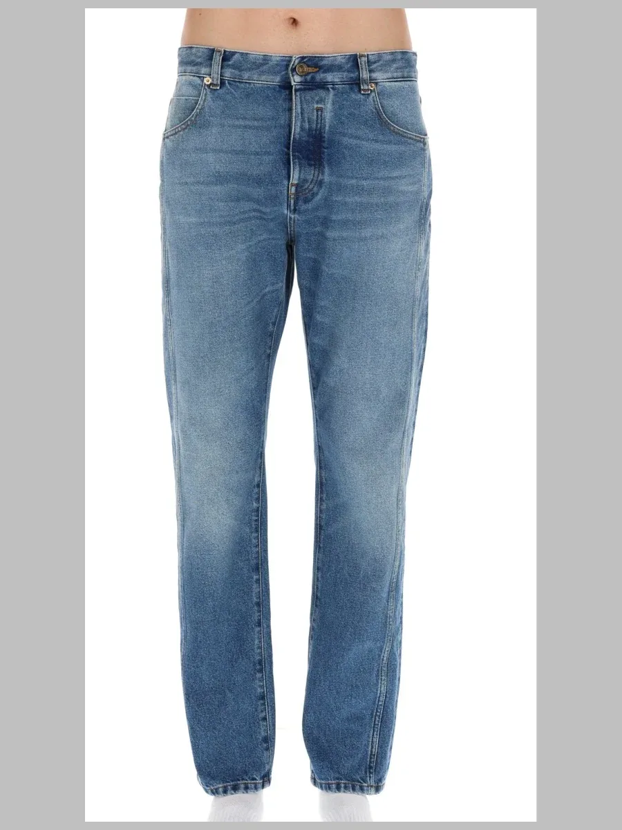 Straight-Leg Denim Jeans by Balmain
