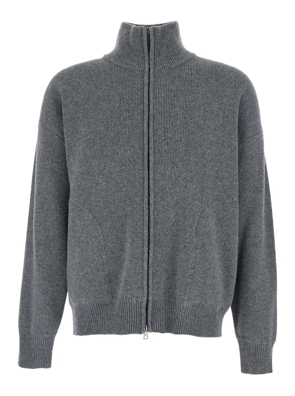 Wool Zip-Front Sweatshirt by Roberto Collina