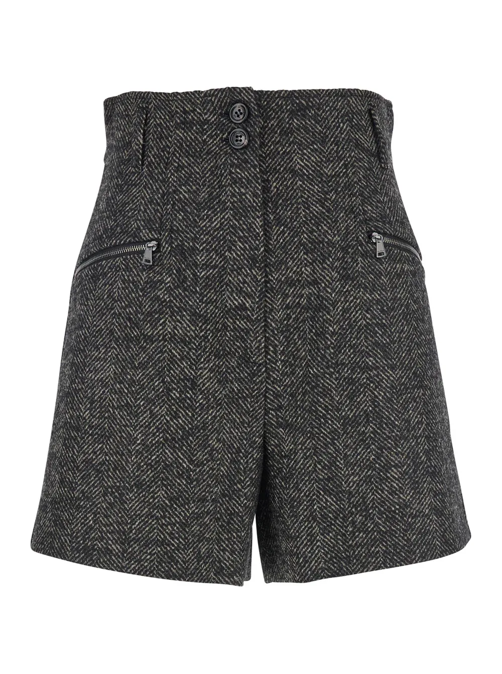 Virgin Wool Blend Bermudas by Max Mara