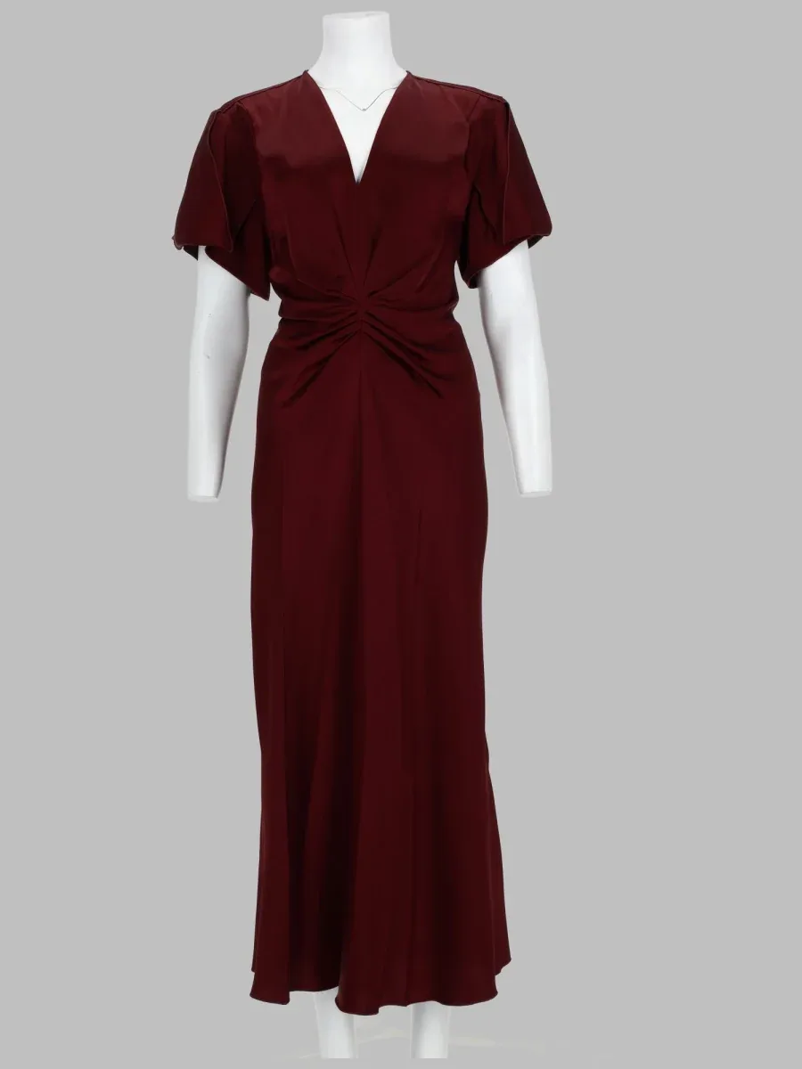 Draped V-Neck Dress by Victoria Beckham